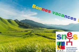 Le SNES-FSU de Lyon vous souhaite de bonnes vacances