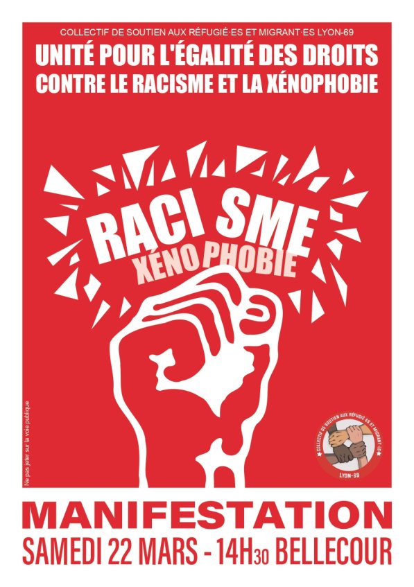 Le 22 mars : toutes et tous uni.es contre le racisme