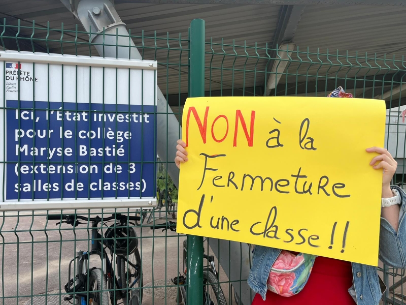 Fermeture d'une classe de 6e au Collège Maryse Bastié : les équipes&nbsp;(…)