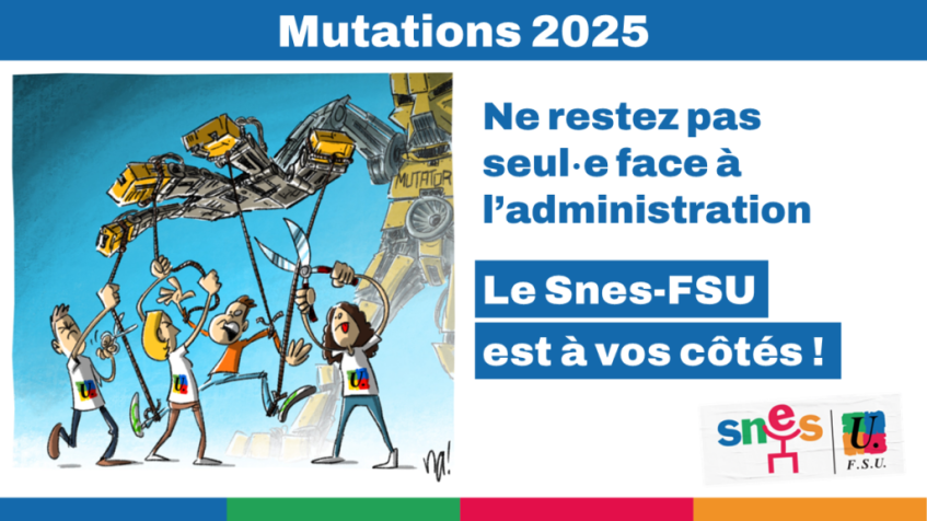 Mutation Intra 2025 Etre suivi·e et accompagné·e par le SNES-FSU