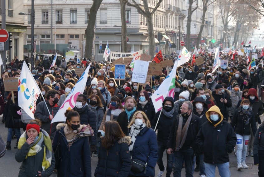 Grève unitaire et majoritaire le 13 janvier dans l'académie de Lyon : (…)