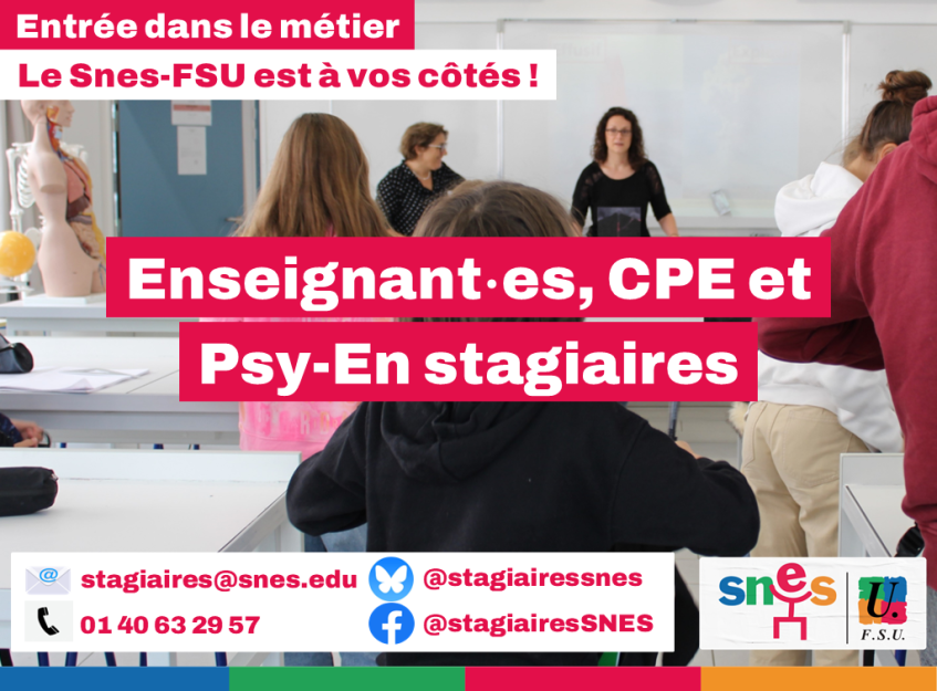 Affectation STAGIAIRES 2026 Obtenir un établissement dans l'académie de&nbsp;(…)