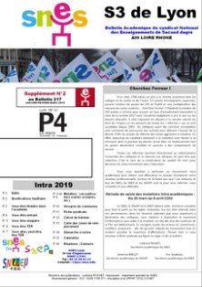 Télécharger la circulaire SNES Mouvement intra : Mars 2019