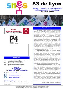 Télécharger le bulletin 227 : septembre 2021