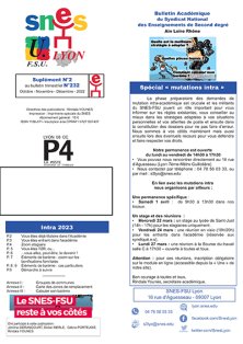 Télécharger la circulaire SNES : Mouvement intra : Mars 2023 Acces réservé&nbsp;(…)