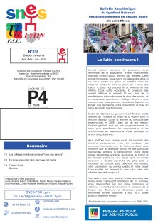 Télécharger le bulletin 237 : juin 2024