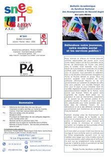 Télécharger le bulletin 241 : mars 2025