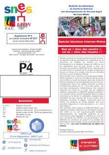 Télécharger la circulaire départementale 69 « Spécial élections internes » :&nbsp;(…)