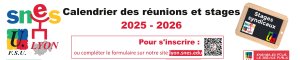 Stages et réunions de Formation Syndicale